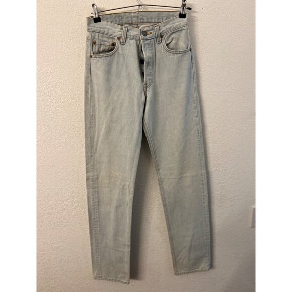 Levi’s vintage button fly made in USA jeans mens size 28x36 - Picture 1 of 9